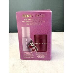 Fenty Skin Cherriez Gone Bad 3PC Set Black Cherry Lip Oil Lip Mask Key Chain